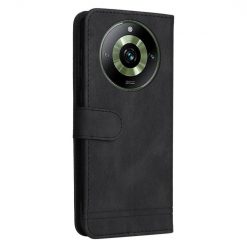Lacné Kryty | Knižkové puzdro Skin Feel case čierne – Realme 11 Pro / 11 Pro+ | Lacné Kryty