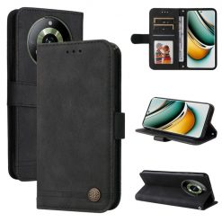 Lacné Kryty | Knižkové puzdro Skin Feel case čierne – Realme 11 Pro / 11 Pro+ | Lacné Kryty