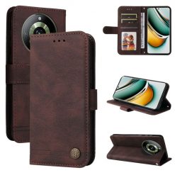 Lacné Kryty | Knižkové puzdro Skin Feel case hnedé – Realme 11 Pro / 11 Pro+ | Lacné Kryty