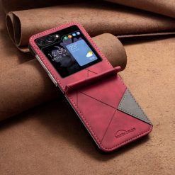 Lacné Kryty | Kryt Rhombus červený – Samsung Galaxy Z Flip 5 | Lacné Kryty