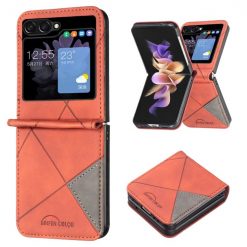Kryt Rhombus hnedý – Samsung Galaxy Z Flip 5 | Lacné Kryty Lacné Kryty | Kryt Rhombus hnedý – Samsung Galaxy Z Flip 5 | Lacné Kryty