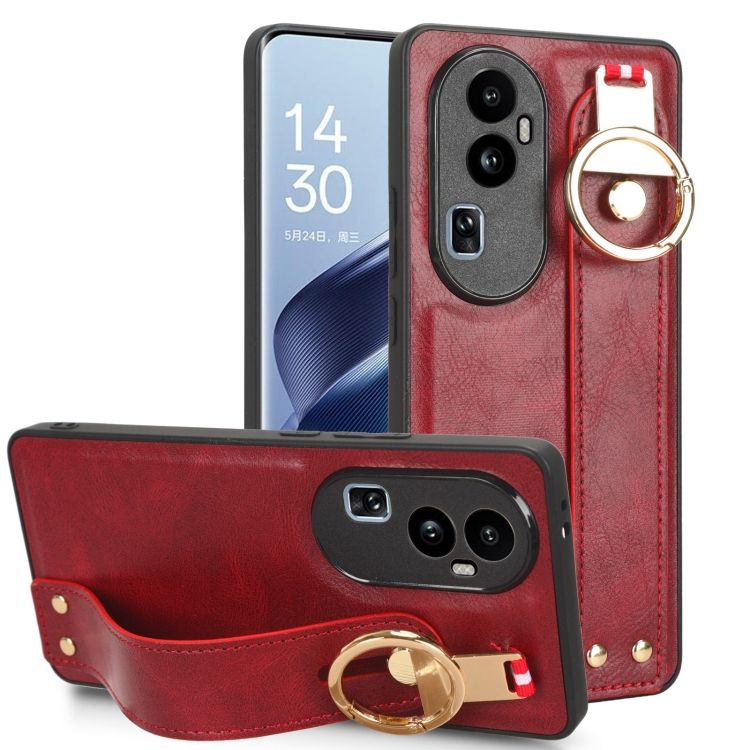 Kryt Wristband Case červený – Oppo Reno10 5G (Reno 10 5G) | Lacné Kryty Lacné Kryty | Kryt Wristband Case červený – Oppo Reno10 5G (Reno 10 5G) | Lacné Kryty