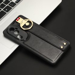 Lacné Kryty | Kryt Wristband Case čierny – Oppo Reno10 5G (Reno 10 5G) | Lacné Kryty