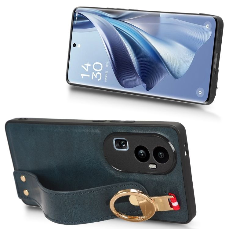 Kryt Wristband Case modrý – Oppo Reno10 5G (Reno 10 5G) | Lacné Kryty Lacné Kryty | Kryt Wristband Case modrý – Oppo Reno10 5G (Reno 10 5G) | Lacné Kryty