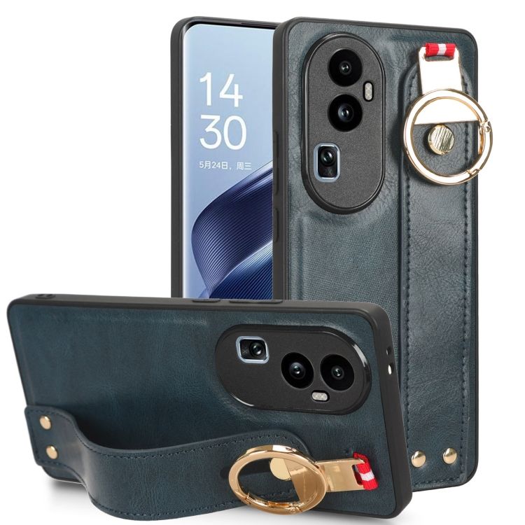Kryt Wristband Case modrý – Oppo Reno10 5G (Reno 10 5G) | Lacné Kryty Lacné Kryty | Kryt Wristband Case modrý – Oppo Reno10 5G (Reno 10 5G) | Lacné Kryty