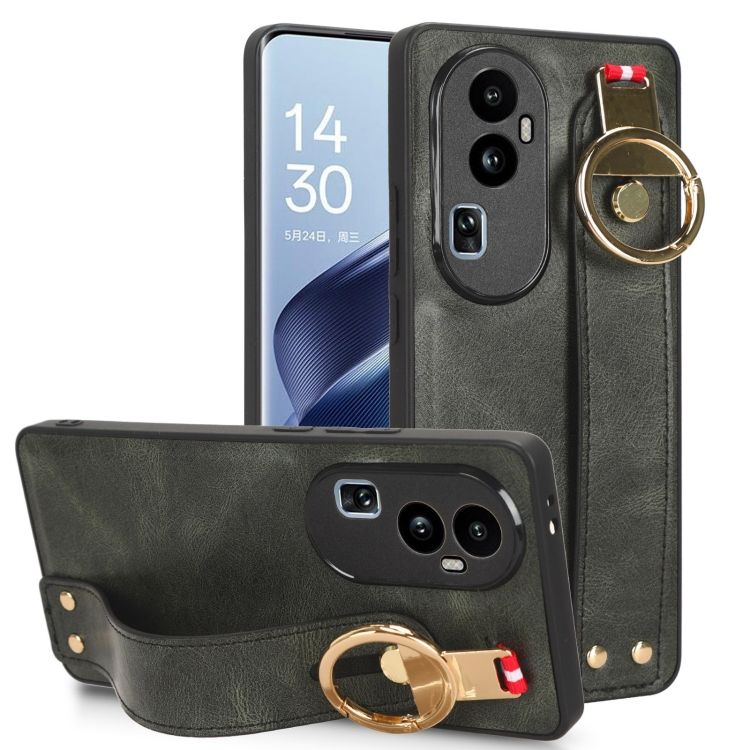 Kryt Wristband Case zelený – Oppo Reno10 5G (Reno 10 5G) | Lacné Kryty Lacné Kryty | Kryt Wristband Case zelený – Oppo Reno10 5G (Reno 10 5G) | Lacné Kryty