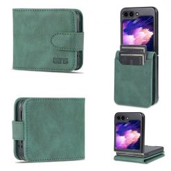 Lacné Kryty | Peňaženkové puzdro AZNS Dream zelené – Samsung Galaxy Z Flip 5 | Lacné Kryty