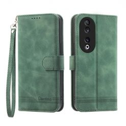 Lacné Kryty | Peňaženkové puzdro Dierfeng Dream Case zelené – Honor 90 | Lacné Kryty
