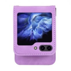 Lacné Kryty | Peňaženkové puzdro Dierfeng Dream fialové – Samsung Galaxy Z Flip 5 | Lacné Kryty