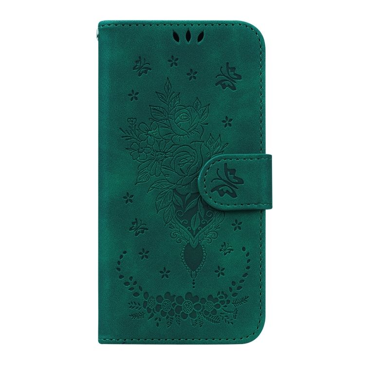 Peňaženkové puzdro Embossing Pattern Kytica zelené – Infinix Hot 20i