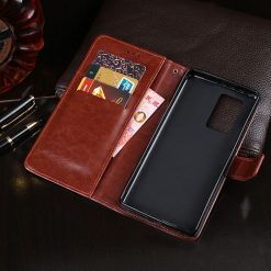 Lacné Kryty | Peňaženkové puzdro Idewei Grand case hnedé – Doogee S97 Pro | Lacné Kryty