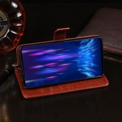 Lacné Kryty | Peňaženkové puzdro Idewei Grand case hnedé – Doogee S97 Pro | Lacné Kryty