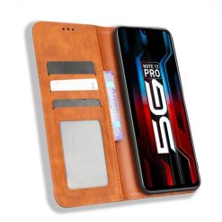 Lacné Kryty | Peňaženkové puzdro Retro Leather hnedé – Infinix Note 12 Pro 5G | Lacné Kryty