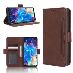 Lacné Kryty | Peňaženkové puzdro Slots case hnedé – Infinix Hot 20 5G | Lacné Kryty