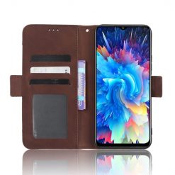 Lacné Kryty | Peňaženkové puzdro Slots case hnedé – Infinix Hot 20 5G | Lacné Kryty