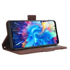 Lacné Kryty | Peňaženkové puzdro Slots case hnedé – Infinix Hot 20 5G | Lacné Kryty