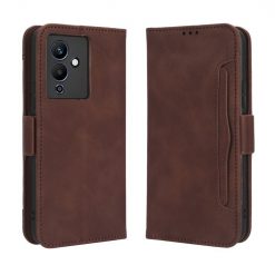 Lacné Kryty | Peňaženkové puzdro Slots case hnedé – Infinix Note 12 Pro 5G | Lacné Kryty