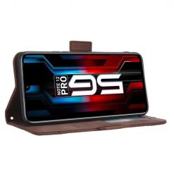 Lacné Kryty | Peňaženkové puzdro Slots case hnedé – Infinix Note 12 Pro 5G | Lacné Kryty