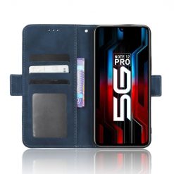 Lacné Kryty | Peňaženkové puzdro Slots case modré – Infinix Note 12 Pro 5G | Lacné Kryty
