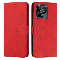 Peňaženkové puzdro Smile case červené – Realme C53 | Lacné Kryty Lacné Kryty | Peňaženkové puzdro Smile case červené – Realme C53 | Lacné Kryty