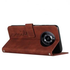 Lacné Kryty | Peňaženkové puzdro Smile case hnedé – Realme 11 Pro / 11 Pro+ | Lacné Kryty