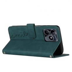 Lacné Kryty | Peňaženkové puzdro Smile case zelené – Realme C53 | Lacné Kryty