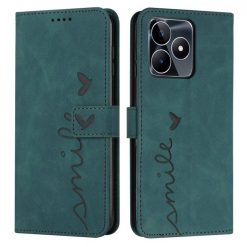 Lacné Kryty | Peňaženkové puzdro Smile case zelené – Realme C53 | Lacné Kryty