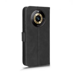 Lacné Kryty | Peňaženkové Puzdro Solid Čierne – Realme 11 Pro / 11 Pro+ | Lacné Kryty