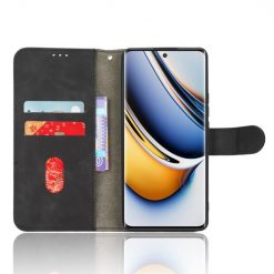 Lacné Kryty | Peňaženkové Puzdro Solid Čierne – Realme 11 Pro / 11 Pro+ | Lacné Kryty