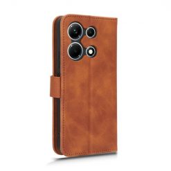 Lacné Kryty | Peňaženkové puzdro Solid hnedé – Infinix Note 30 | Lacné Kryty
