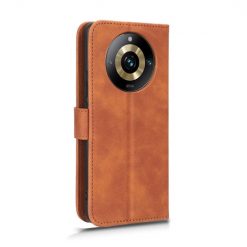 Lacné Kryty | Peňaženkové puzdro Solid hnedé – Realme 11 Pro / 11 Pro+ | Lacné Kryty
