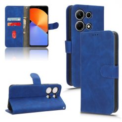 Lacné Kryty | Peňaženkové puzdro Solid modré – Infinix Note 30 | Lacné Kryty