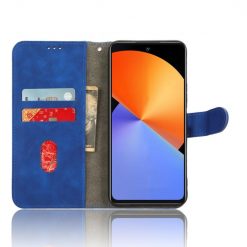 Lacné Kryty | Peňaženkové puzdro Solid modré – Infinix Note 30 | Lacné Kryty