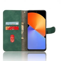 Lacné Kryty | Peňaženkové puzdro Solid zelené – Infinix Note 30 | Lacné Kryty