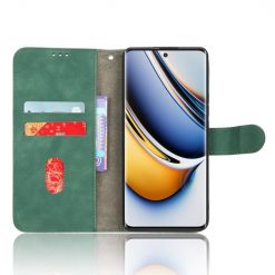 Lacné Kryty | Peňaženkové puzdro Solid zelené – Realme 11 Pro / 11 Pro+ | Lacné Kryty