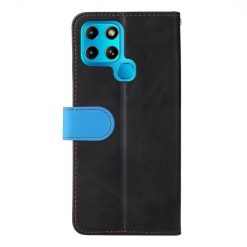 Lacné Kryty | Peňaženkové puzdro Stitching čierno-modré – Infinix Smart 6 | Lacné Kryty