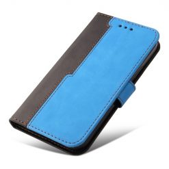 Lacné Kryty | Peňaženkové puzdro Stitching čierno-modré – Infinix Smart 6 | Lacné Kryty