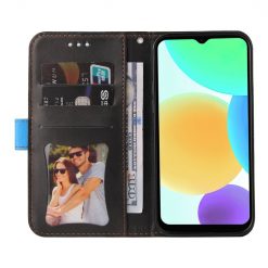 Lacné Kryty | Peňaženkové puzdro Stitching čierno-modré – Infinix Smart 6 | Lacné Kryty