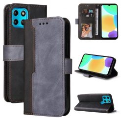 Peňaženkové puzdro Stitching čierno-sivé – Infinix Smart 6 | Lacné Kryty Lacné Kryty | Peňaženkové puzdro Stitching čierno-sivé – Infinix Smart 6 | Lacné Kryty