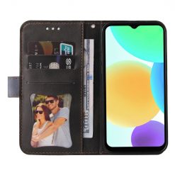 Peňaženkové puzdro Stitching čierno-sivé – Infinix Smart 6 | Lacné Kryty Lacné Kryty | Peňaženkové puzdro Stitching čierno-sivé – Infinix Smart 6 | Lacné Kryty