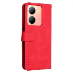 Lacné Kryty | Knižkové puzdro Skin Feel case červené – Vivo Y36 | Lacné Kryty