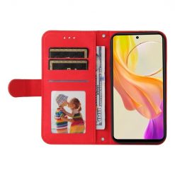 Lacné Kryty | Knižkové puzdro Skin Feel case červené – Vivo Y36 | Lacné Kryty