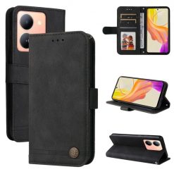 Lacné Kryty | Knižkové puzdro Skin Feel case čierne – Vivo Y36 | Lacné Kryty