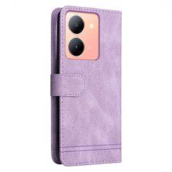 Lacné Kryty | Knižkové puzdro Skin Feel case fialové – Vivo Y36 | Lacné Kryty