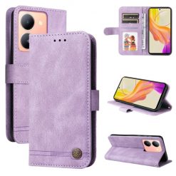 Lacné Kryty | Knižkové puzdro Skin Feel case fialové – Vivo Y36 | Lacné Kryty