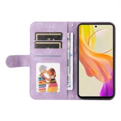 Lacné Kryty | Knižkové puzdro Skin Feel case fialové – Vivo Y36 | Lacné Kryty