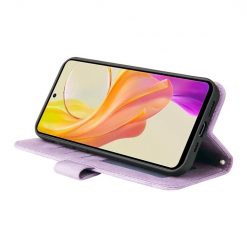 Lacné Kryty | Knižkové puzdro Skin Feel case fialové – Vivo Y36 | Lacné Kryty