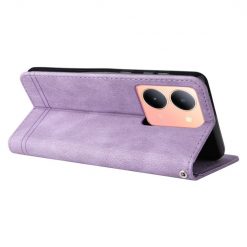 Lacné Kryty | Knižkové puzdro Skin Feel case fialové – Vivo Y36 | Lacné Kryty