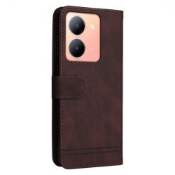Lacné Kryty | Knižkové puzdro Skin Feel case hnedé – Vivo Y36 | Lacné Kryty