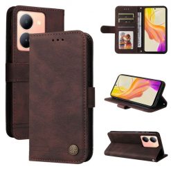 Lacné Kryty | Knižkové puzdro Skin Feel case hnedé – Vivo Y36 | Lacné Kryty